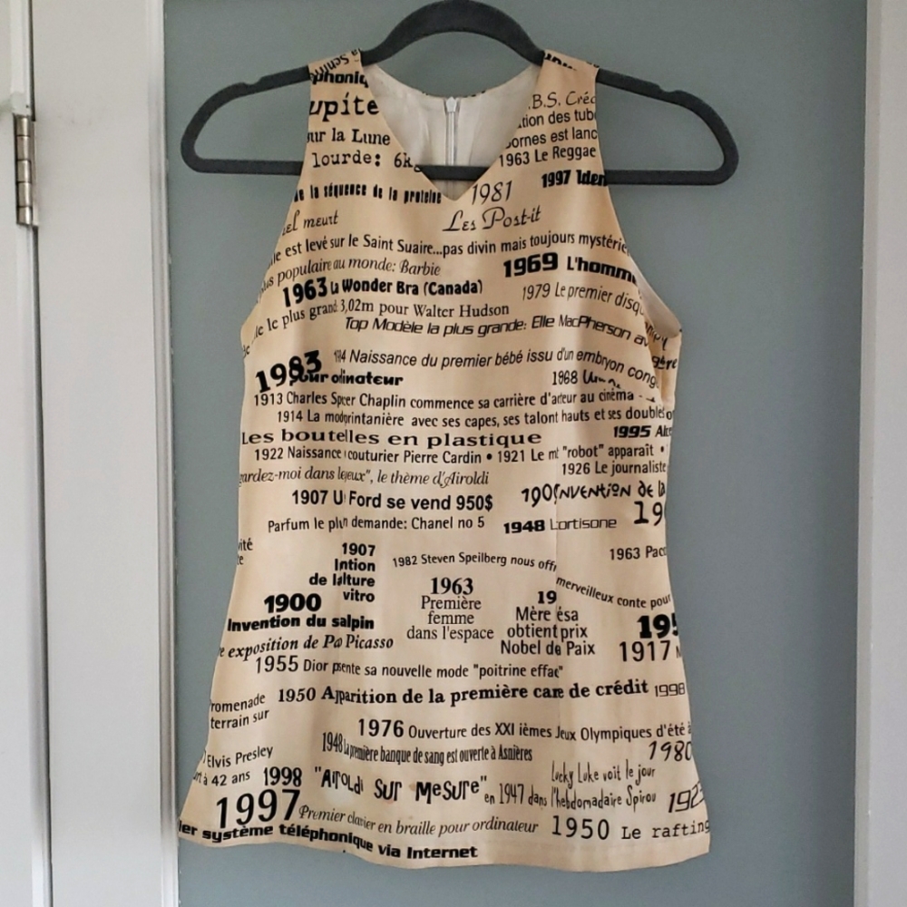 UNIQUE Canadian Designer Sleeveless Top